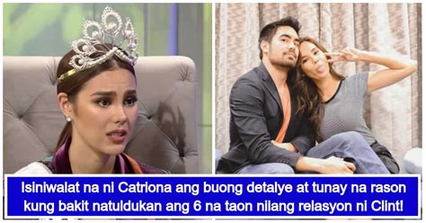 Catriona Gray reveals real reason behind breakup with Clint Bondad.